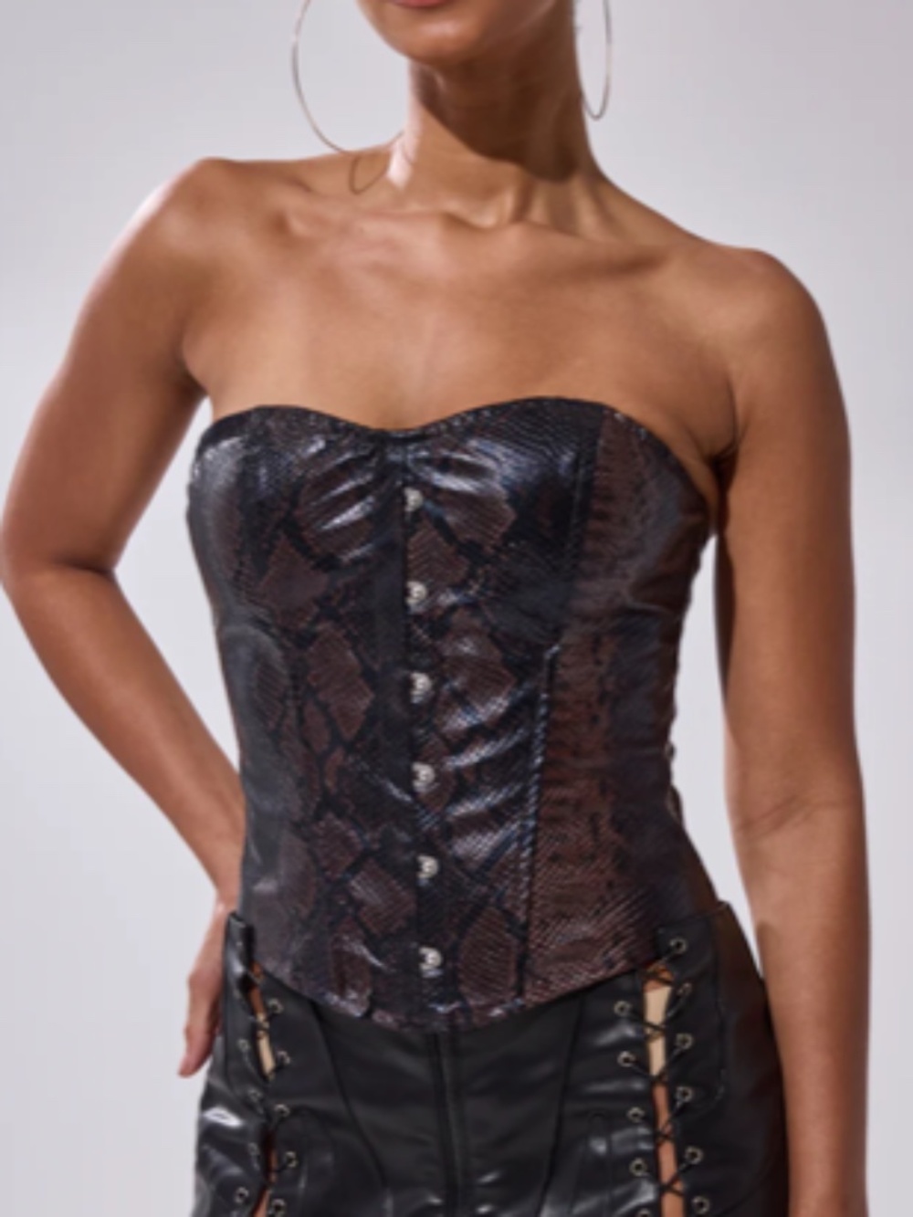 AKIRA TIFFANY SNAKE CORSET Size XLXL